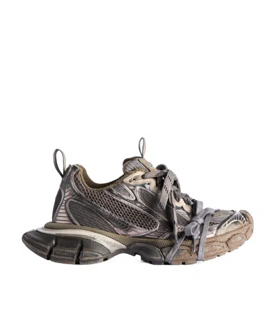 Balenciaga 3xl Panelled Sneakers In Brown