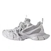 Balenciaga 3xl Reflective Sneakers 'grey Mesh And Polyurethane' In Gray