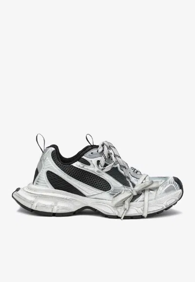 Balenciaga Multicolor Mesh And Rubber 3xl Gradient Sneakers In Gray
