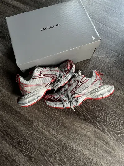 Pre-owned Balenciaga 3xl Silver Red Sneaker