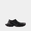 Balenciaga Black Mesh And Rubber Circuit Sneakers In Black