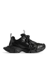 Balenciaga Track Rubber And Mesh Sneakers In Black