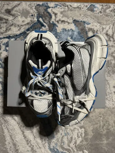 Pre-owned Balenciaga 3xl Sneaker Blue Silver Mud 2023 Size 43