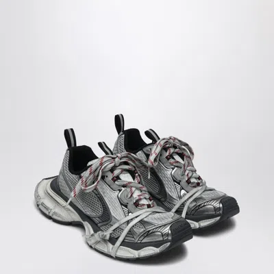 Balenciaga 3xl Sneaker Silver/white/red In Mesh And Polyurethane