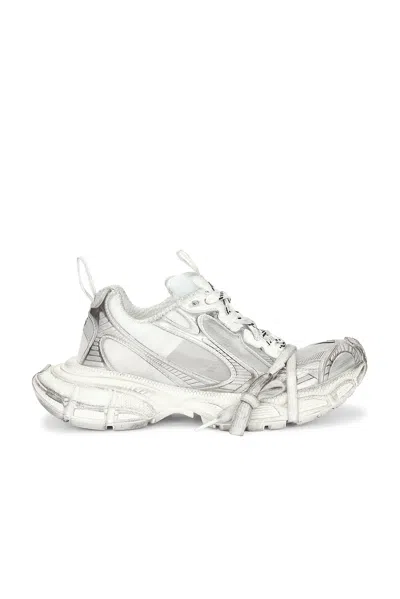 Balenciaga 3xl Sneaker In White & Silver