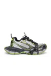 Balenciaga Multicolor Mesh And Rubber 3xl Sneakers In White  Grey  Green  & Yellow