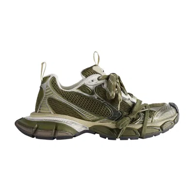 Pre-owned Balenciaga 3xl Sneaker 'worn-out - Dark Green Light Beige' | Men's Size 40