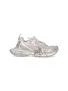 Balenciaga Men '3xl' Grey Low Top Sneakers With Logo Detail In Tech Fabric Man In Gray