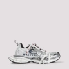 Balenciaga 3xl Split Logo Nylon And Mesh Sneakers In Gray