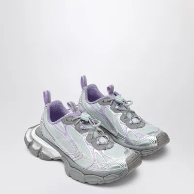 Balenciaga 3xl Sneakers Aqua/lilac/grey In Animal Print
