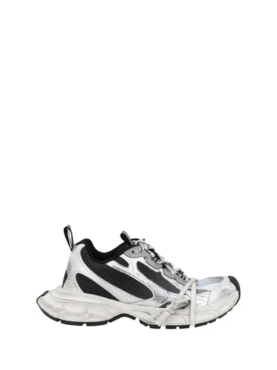 Balenciaga Multicolor Mesh And Rubber 3xl Gradient Sneakers In Gray