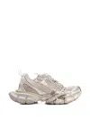 Balenciaga Eggshell Polyurethane Polyester Sneakers In Black