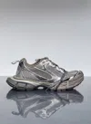 Balenciaga Mesh Panel Low Top Sneakers In Brown