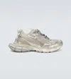 Balenciaga Men 3xl Low-top Mesh Sneakers In Gray