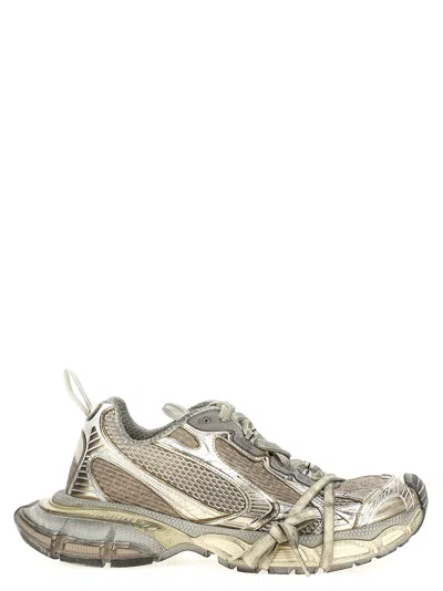 Balenciaga Multicolor Mesh And Rubber 3xl Sneakers In Gray