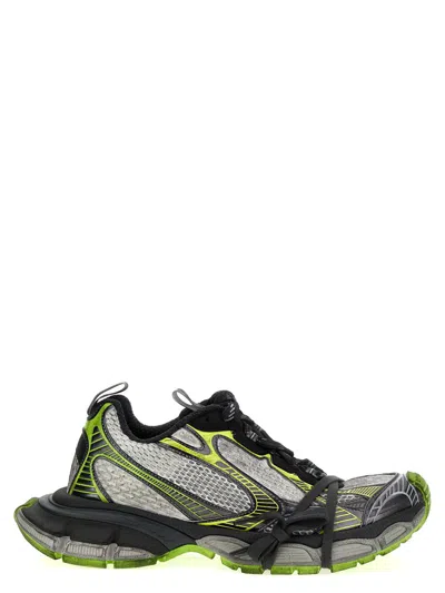 Balenciaga 3xl Distressed Mesh And Rubber Sneakers In White