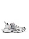 Balenciaga 3xl Split Logo Nylon And Mesh Sneakers In Multi