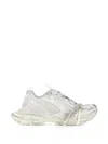 Balenciaga White Polyurethane Polyester Sneakers In Neutral