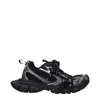 Balenciaga Men Two-tone Mesh And Rubber 3xl Sneakers In Black