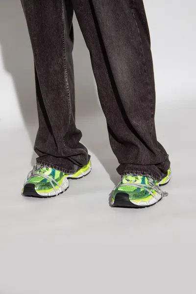 Balenciaga Mesh Circuit Sneakers In Green