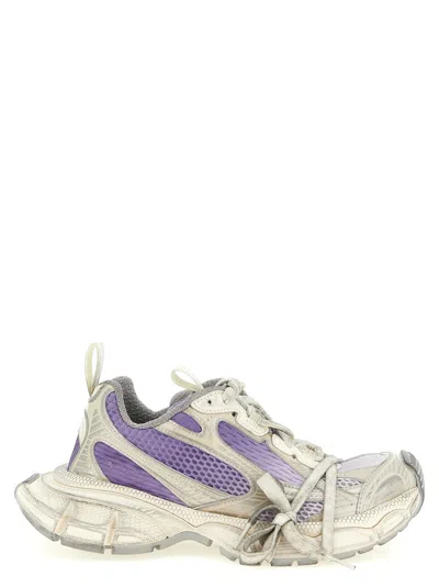 Balenciaga Panelled Sneakers In Gray