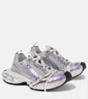 Balenciaga Multicolor Mesh And Rubber 3xl Sneakers In Purple