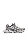 Balenciaga Lace-up Logo Sneakers In White