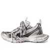 Balenciaga 3xl Sneakers 'white And Black Mesh And Polyurethane' In Gray