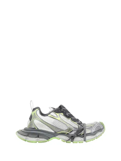 Balenciaga 3xl White/grey/green Coloured Mesh And Polyurethane Sneaker In Multi