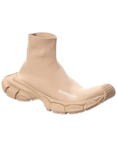 Balenciaga 3xl Sock Logo-print Stretch-knit Slip-on Sneakers In Neutral