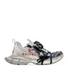 Balenciaga 3xl Split Logo Nylon And Mesh Sneakers In Multi