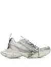 Balenciaga Multicolor Canvas 3xl Sneakers In White