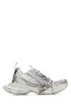 Balenciaga 3xl Mesh Summer Sneakers Shoes In White/silver