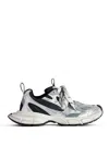 Balenciaga Men Multicolor Mesh And Rubber 3xl Gradient Sneakers In Grey