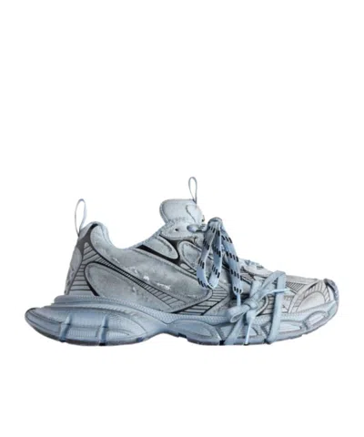 Balenciaga Men 3xl Extreme Lace Sneakers In Gray