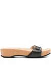 Balenciaga 40mm School Platform Sandals In Black