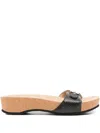 Balenciaga 40mm School Platform Sandals In Black