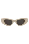 Balenciaga Women's Bb0243s 48mm Sunglasses In Beige Beige Grey