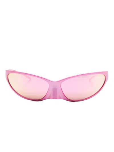Balenciaga 4g Cat Sunglasses In Pink