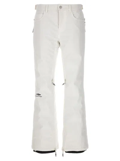 BALENCIAGA 5-POCKET SKI 3B SPORTS ICON PANTS WHITE