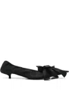 Balenciaga Louis Xv Satin Leather Pumps In Black