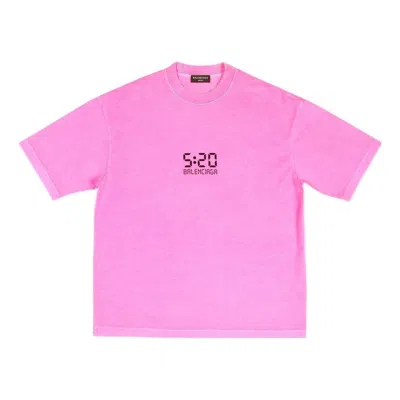 Balenciaga 5:20 Graphic T-shirt 'pink'