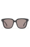 Balenciaga 524mm Square Sunglasses In Black Black Grey