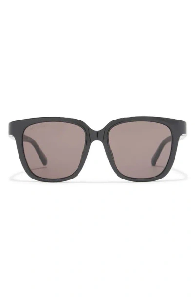 Balenciaga 524mm Square Sunglasses In Black