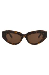 Balenciaga 52mm Cat Eye Sunglasses In Brown