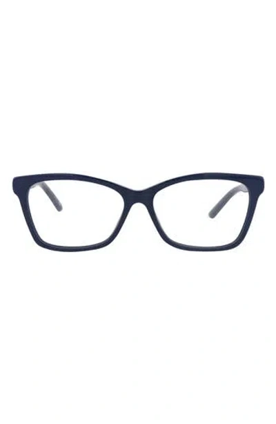 Balenciaga 52mm Square Optical Glasses In Black