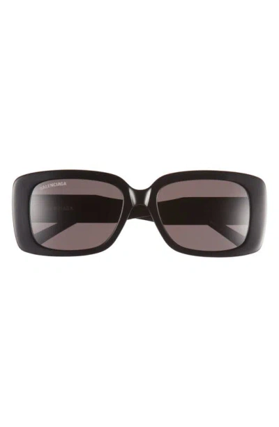 Balenciaga 52mm Square Sunglasses In Black