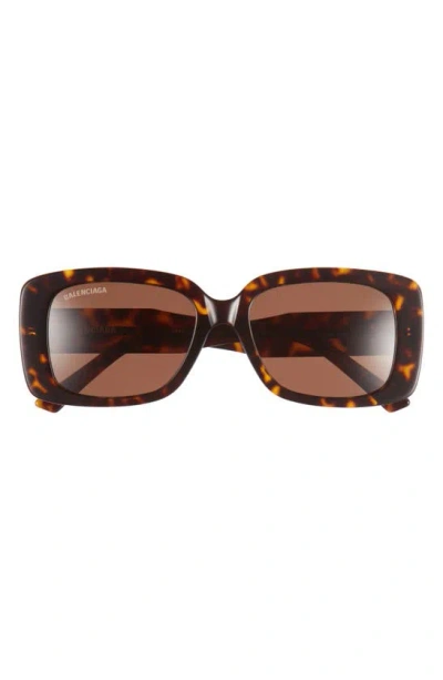 Balenciaga 52mm Square Sunglasses In Brown