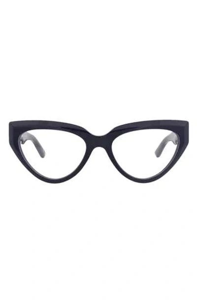 Balenciaga 53mm Cat Eye Optical Glasses In Yellow
