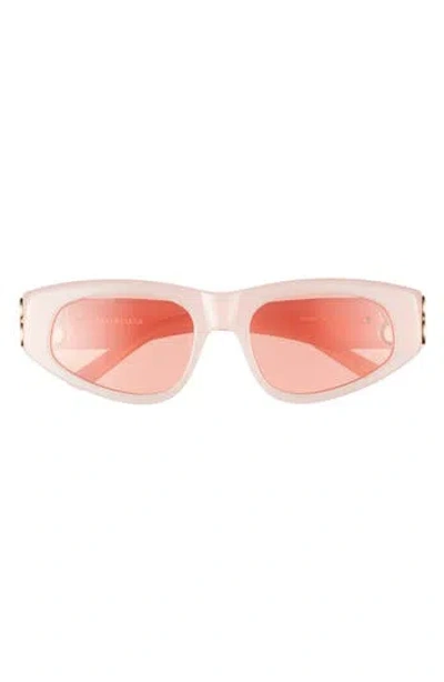 Balenciaga 53mm Cat Eye Sunglasses In White